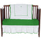 Baby Doll Bedding Unique 3Piece Crib Bedding Set, Green