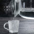 Espresso Shot Glass 3-Ounce Triple Pitcher Barista Double Spouts With Pouring Handle (2 Pack)
