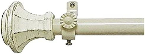 Achim Home Furnishings Buono II Rod & Finial, 48 Extends to 86-Inch, Inch Inch