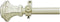 Achim Home Furnishings Buono II Rod & Finial, 48 Extends to 86-Inch, Inch Inch