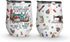 64HYDRO 12oz Sewing is My Passion Sewing Pattern Insulated Wine Tumbler with Lid - Stainless Steel Wine Glass for Travel, Office, Home - ABLZ2206001Z