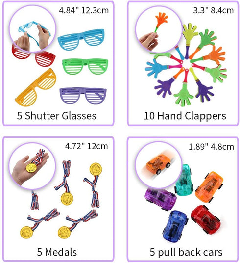 Amy&Benton 120PCS Prize Box Toys for Classroom Pinata Filler Toys for Kids Birthday Party Favors Assorted Carnival Prizes for Boys and Girls Treasure Box / Chest Prizes Toys for Classroom