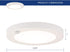 Ciata 7 Watts (40-Watt Equivalent) 650 Lumens 5.75-inch Diameter Integrated LED Motion Sensor Flush Mount Indoor Fixture for Closet Garage Basement (4000K, 1 Pack)