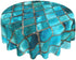 Tablecloth 60 inches Turquoise Blue Waterproof Washable Round Table Cloth Cover for Party Banquet Home Dinner Decor