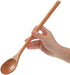 Wood Mixing Spoon Long Handle Wooden Spoons Wood Soup Spoons for Kitchen Stirring and Cooking, 13 Inches Long (8)