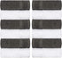 White Classic Luxury Cotton Washcloths - Large Hotel Spa Bathroom Face Towel | 12 Pack | (6-Grey/6-White)