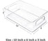MLTS Fridge organizer | Stackable Storage Bins Clear Plastic Pantry Rack Refrigerator Kitchen Cabinet Frozen pod dividers Mini can holder Food Safe Multiple Use Pack of 2
