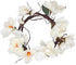 6.1 Ft Artificial Magnolia Flower Garland Hanging for Wedding Arch Wall Backdrop Home Garden Decoration (White)