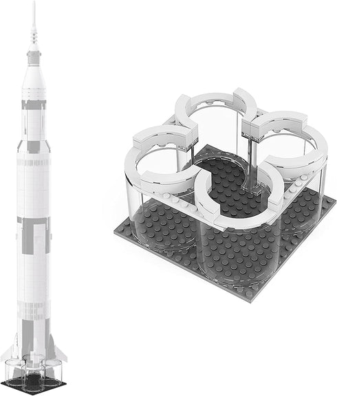 Launch Platform for Lego NASA Apollo Saturn V 21309 & 92176 Outer Space Model Rocket Science Building Kit, Creative Project Model Building Blocks (53 Pieces)