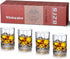 SJZQ Old Fashioned whiskey Glasses set ,with 4PCS 10OZ Crystal Whisky Rocks Glasses for Beer mug, Bourbon, Liquor Cocktail ,Drinks water tumbler Gifts