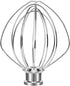K45WW 6-Wire Whip Attachment Fits KitchenAid Tilt-Head Stand Mixer,Dishwasher Washable 304(18/8)Stainless Steel,Egg Heavy Cream Cakes Mayonnaise Whisk