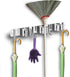 Gueryee Broom and Mop Holder Wall Mounted, Broom Hanger, Broom Organizer Wall Mount, Stainless Steel Broom Hook, Heavy Duty Broom Rack for Laundry Room, Garden, Garage, Bathroom(3 Racks 4 Hooks)