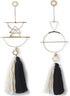 Boho Wall Decor Macrame Wall Hanging Yarn Wall Art Tassel Handmade Home Hanging Décor (Gold)