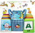 TEYTOY Baby Toy Zoo Series 26pcs Soft Alphabet Cards with Cloth Bag for Over 0 Years