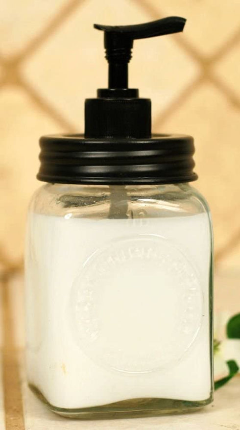 Colonial Tin Works Mini Dazey Butter Churn Jar Soap Dispenser (1)