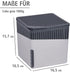 WENKO Portable Dehumidifier, Compact and Rechargeable, Moisture Absorber for Bathroom, Bedroom, Garage, Closet, 2800 Cubic Feet, 2.2lbs, Gray, 6.18 x 6.5 x 6.5, Large