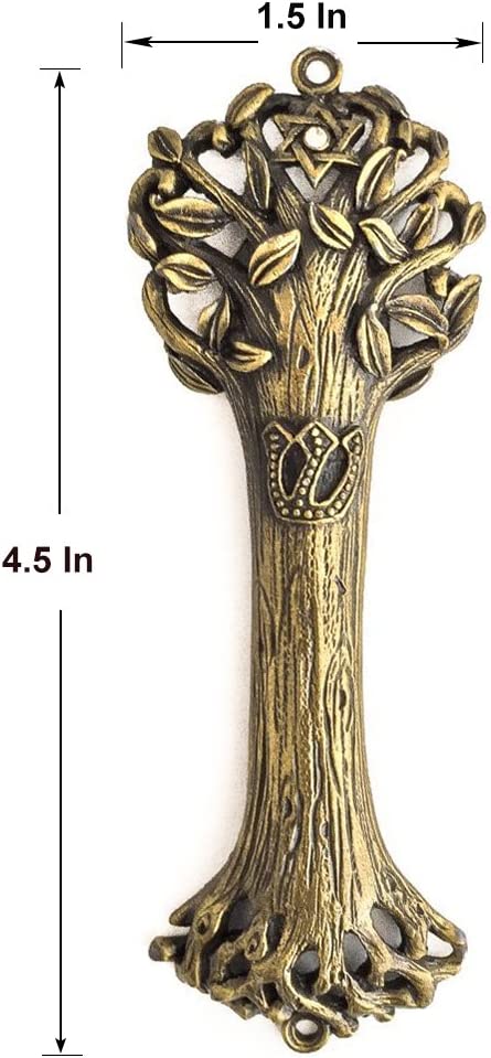 Creative Judaica Bless This House, Tree of Life - Mezuzah Case