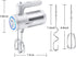 Hand Mixer, LINKChef Hand Mixer Electric 5 speed beater for Whipping + Mixing Cookies, Brownies, Cakes, Dough, Batters, Meringues & More