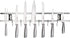Magnetic Knife Holder for Wall - Metal Knife Magnetic Strip 18 Inch - Stainless Steel Knife Magnet Bar Rack With Hooks - Kitchen Utensil Holder and Knife Storage Holder