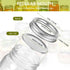 Regular Mouth Canning Lids and Rings - Gusoul 50 Count Mason Jar Lids & Rings/Bands Set for Regular Mouth Canning, Split-Type & Leak Proof Lids with Silicone Seals for Ball, Kerr Jars (70 mm, Sliver)