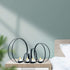 smtyle Christmas Black Candle Holders for Tea Light Haunted Candelabra Prop Set of 4 for Votive Tealight Candles with Metal Ring Shape