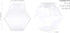 Cornucopia Plastic Hexagon Shaped Jars (4-Pack, 30oz); Value-Pack of Containers for Candy, Snacks, Gifts and Storage, 2 1/2 Cup Capacity, 5 x 5 x 3 Inches Size