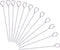 HONSHEN Turkey Lacers for Trussing Turkey,6 inches Stainless Steel metal skewers,Set of 12