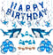 Shark Birthday Decorations 80pcs Shark Theme Birthday Party Decorations for Kids Ocean Theme Party Supplies