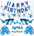 Shark Birthday Decorations 80pcs Shark Theme Birthday Party Decorations for Kids Ocean Theme Party Supplies