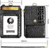 ELV Badge Holder with Zipper, PU Leather ID Badge Card Holder Wallet with 5 Card Slots, 1 Side RFID Blocking Pocket and 20 inch Neck Lanyard Strap for Offices ID, School ID, Driver Licence