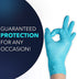 Circlecare Powder-Free Nitrile Disposable Exam Gloves, Industrial Medical Examination, Latex Free Rubber, Non-Sterile, Food Safe, Textured Fingertips, Ultra-Strong, 100 Pack, Blue - Size Extra-Large
