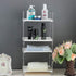 KINGBERWI 2-Tier Standing Storage Shelf Kitchen Bathroom Countertop Stackable Organizer Spice Rack Holder, Silver