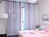 Yancorp Curtains for Girls Bedroom Kids Curtain Hollow-Out Star Window Nursery Curtain 63 inches Length Room Darkening Grommet 2 Layers (Pink Blue, W52 X L63)