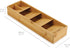 Joseph Joseph 85168 DrawerStore Compact Cutlery Organizer Kitchen Drawer Tray, Small, Bamboo