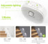AUVON Rechargeable Mini Motion Sensor Night Light, Cool White LED Stick-On Closet Light with Dusk to Dawn Sensor, Adjustable Brightness for Wall, Stairs, Cabinet, Hallway (2 Pack)