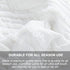BOSOWOS Queen Size Pillow Case Set of 2, Ultra Soft Breathable 20 x 30 Inches Pillow Shams Envelope Closure, Microfiber Boho Farmhouse Pillowcases for Easy Care, White