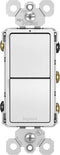 Legrand radiant 15 Amp Combination Switches, Rocker Wall Light Switch, White, 2 3-Way Switches, RCD33WCC6