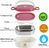 Bento Box for Kids & Adults, Leakproof Lunch Food Containers Salad Boxes, Includes Sauce Cup & Utensils, BPA-free, Microwave Safe - Perfect for Keeping items Cold, Fruit, Snack, 23oz Pink