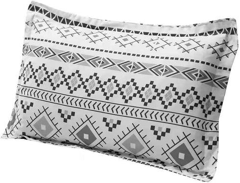 MAG Colorful Bohemian Bed Sheet Retro Orange Printed Microfiber Bedding Sheet Set with1 Fitted Sheet and 2 Pillow Shams , 12 Deep (Queen, Orange)