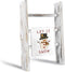 DOCMON Towel Rack-Farmhouse Decor Ladder, 3-Tier Wood Countertop 16-Inch Mini Tea Towel Ladder for Bathroom Kitchen Office