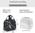 antspuent Marble Black Lunch Bag for Women Girls Kids Insulated Picnic Pouch Thermal Cooler Tote Bento Large Meal Prep Cute Bag Big Leakproof Soft Bags for Lunch Box, Camping, Travel, Fishing
