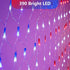 American Flag Lights, 6.56ft x 3.28ft Red White Blue Led Flag Lights, 390 LED Flag Net Lights with 8 Modes for Independence Day, Memorial Day, Christmas Day, Festival Decorations