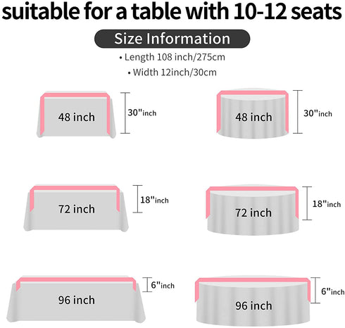 yourose 1 Pack Satin Table Runners 12 x 108 inch for Wedding Banquet Decoration, Bright Silk and Smooth Fabric Party Table Runner ?Chocolate?1 Piece?