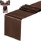 yourose 1 Pack Satin Table Runners 12 x 108 inch for Wedding Banquet Decoration, Bright Silk and Smooth Fabric Party Table Runner ?Chocolate?1 Piece?