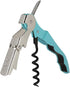 True Truetap Teal Double Hinged Waiter's Corkscrew