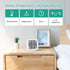 Number-one Shower Clock Digital Bathroom Countdown Clock Battery Operated Kitchen Wall Timer Clock, Waterproof for Water Spray, Large LCD Screen, Temperature Humidity Display for Shower Cooking, White