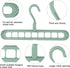 Magic Space Saving Clothes Hangers 10 Pack Cascading Hanger 9 Slots Closet Organizer Space Saver for Heavy Clothes (10)