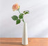 HOMOKUS White Ceramic Bud Vases Set of 3, Conic Small Bud Decorative Floral Vase Home Decor Centerpieces, Connected Tubes White Vase Set