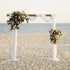 10Ft 2 Packs White Chiffon Table Runners 27x120 Inches Long Romantic Sheer Runner for Boho Wedding Party Bridal Shower Decorations