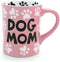 Our Name is Mud Dog Mom Stoneware Mug, Pink
